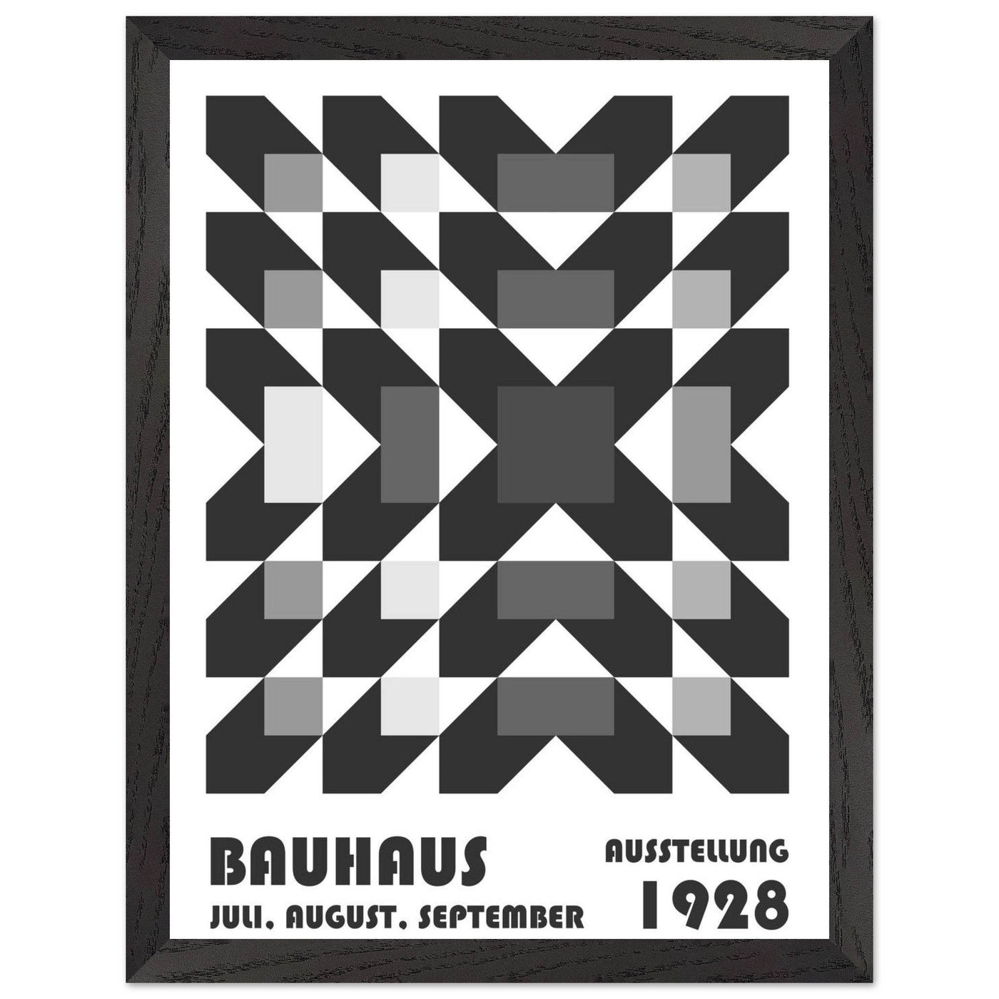 Bauhaus-Style Geometric Grid - Vibrantwalls