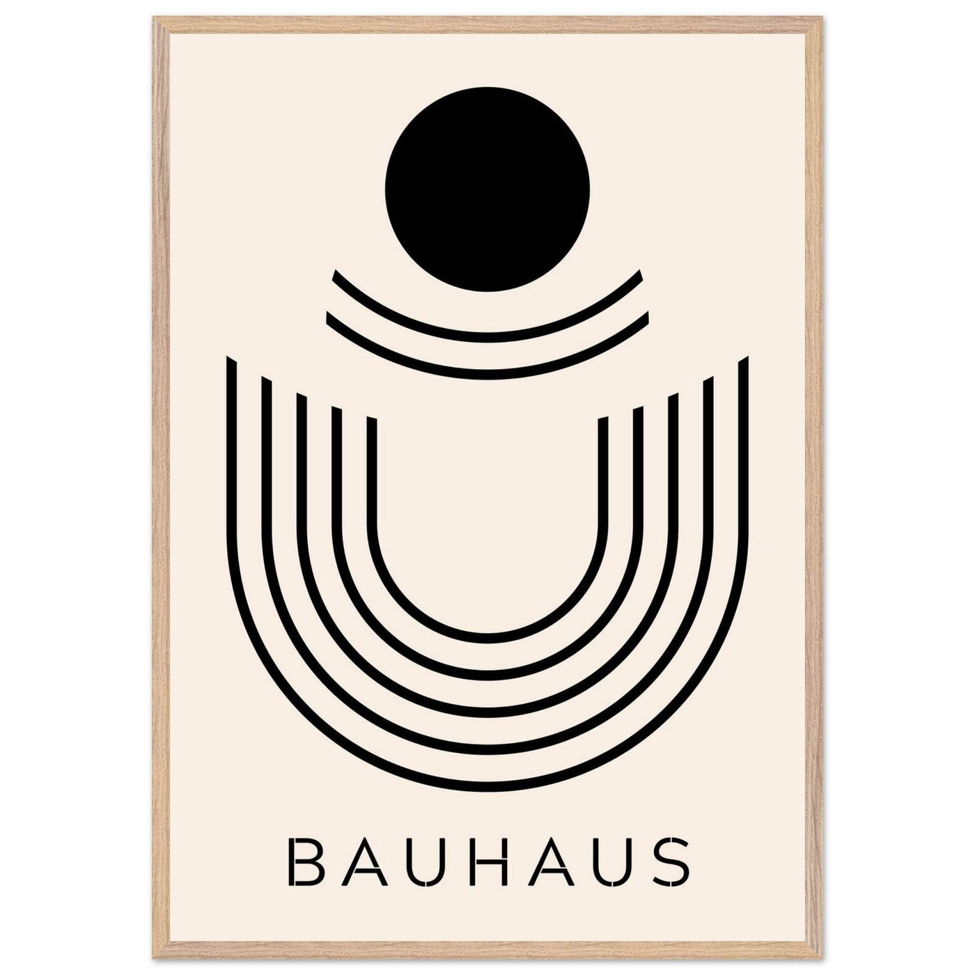 Bauhaus Black & Beige Abstract - Vibrantwalls
