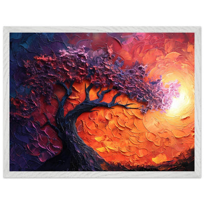 Sunset Hues Vibrant Tree of Life - Vibrantwalls