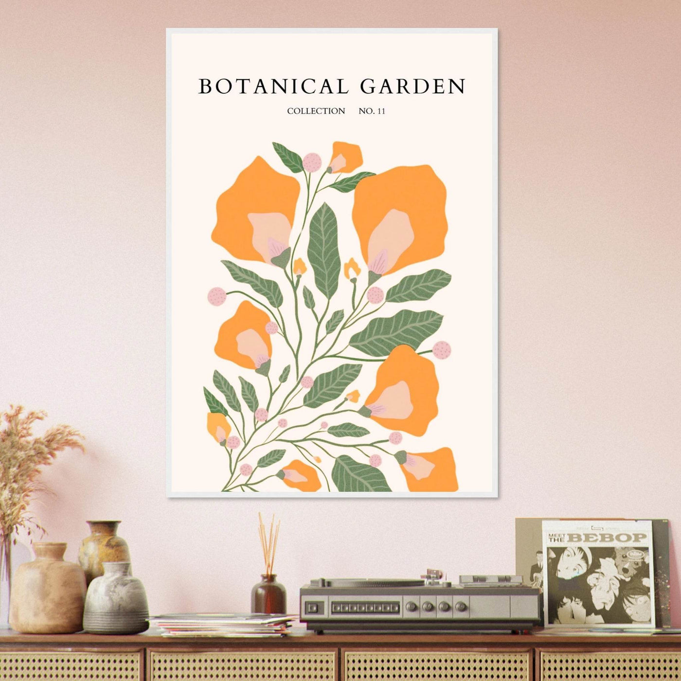 Botanical Garden Collection Framed Poster – Warm Floral Art Print | Ready-to-Hang in Various Sizes & Frame Styles - Vibrantwalls