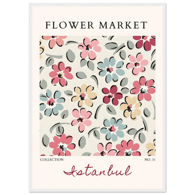 Flower Market Istanbul Art Print – Vibrant Floral Abstract Framed Poster | Ready-to-Hang Decor - Vibrantwalls