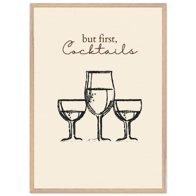 But First Cocktails - Vibrantwalls