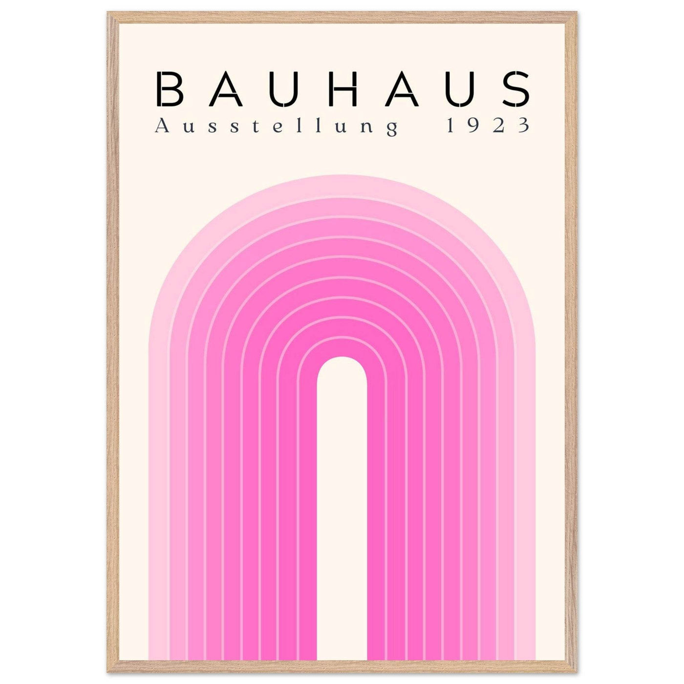 Bauhaus Pink Gradient Arch - Vibrantwalls
