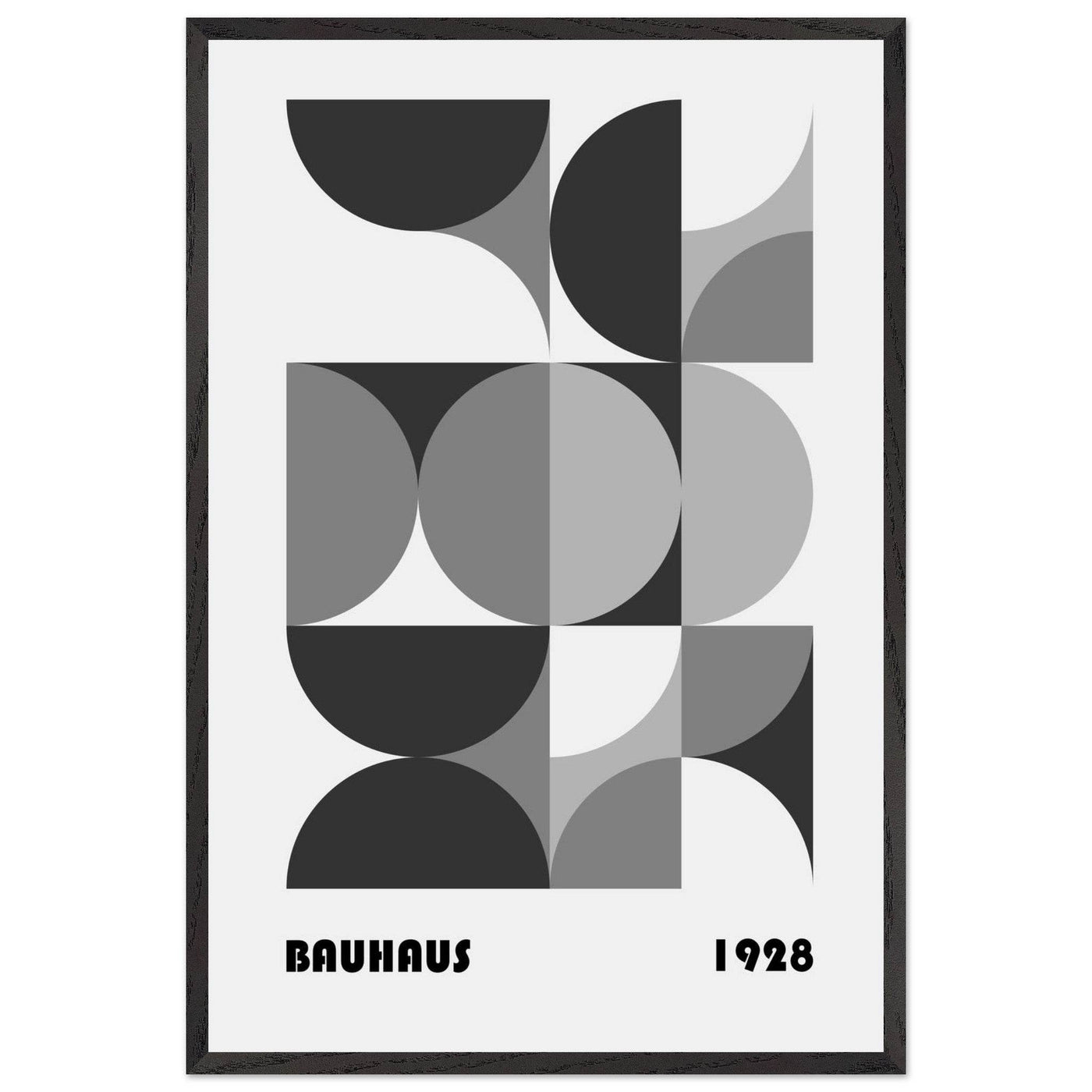Bauhaus 1928 - Geometric Monochrome - Vibrantwalls