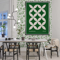 Bauhaus 1919 Green Beige Wall Art - Vibrantwalls