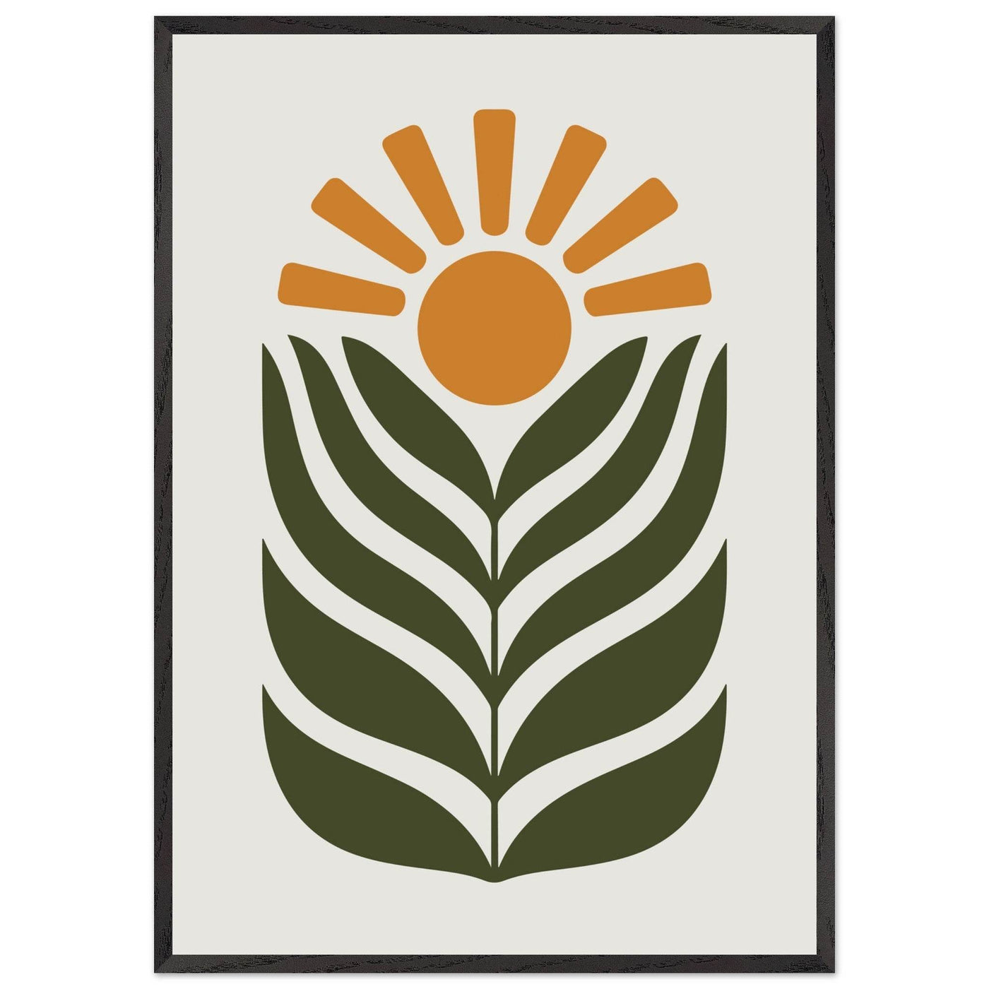 Desert Sun & Plant - Vibrantwalls