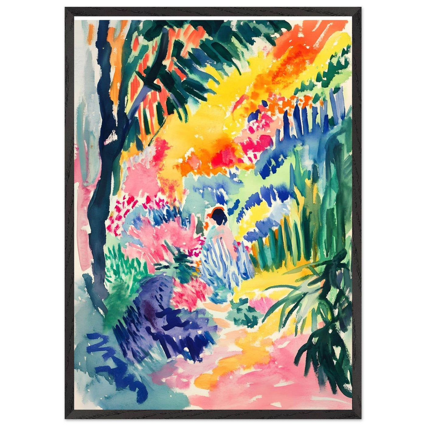 Vibrant Abstract Garden Henri Matisse - Vibrantwalls