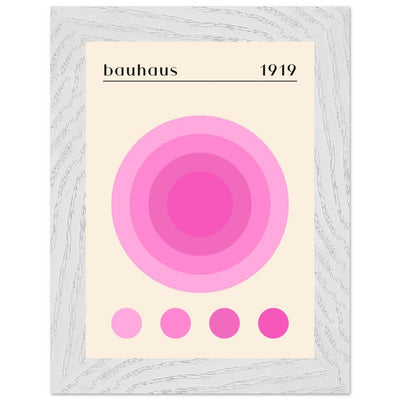 Bauhaus Pink Gradient Circle - Vibrantwalls