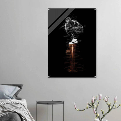 Connor McGregor Scribble Art Acrylic Print – Dynamic, Modern, & High-Impact Wall Decor