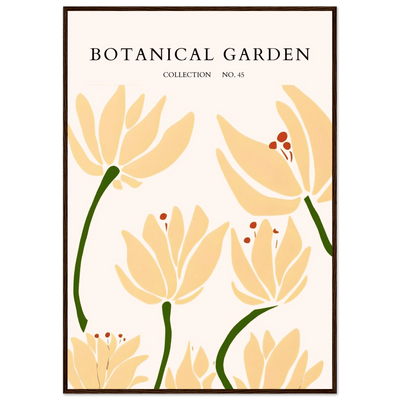 Botanical Garden Framed Art Print – Minimalist Floral Design & Nature-Inspired Posters | Ready-to-Hang - Vibrantwalls