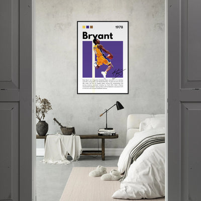 Kobe Bryant Black Mamba Lakers Vintage Poster Vibrantwalls
