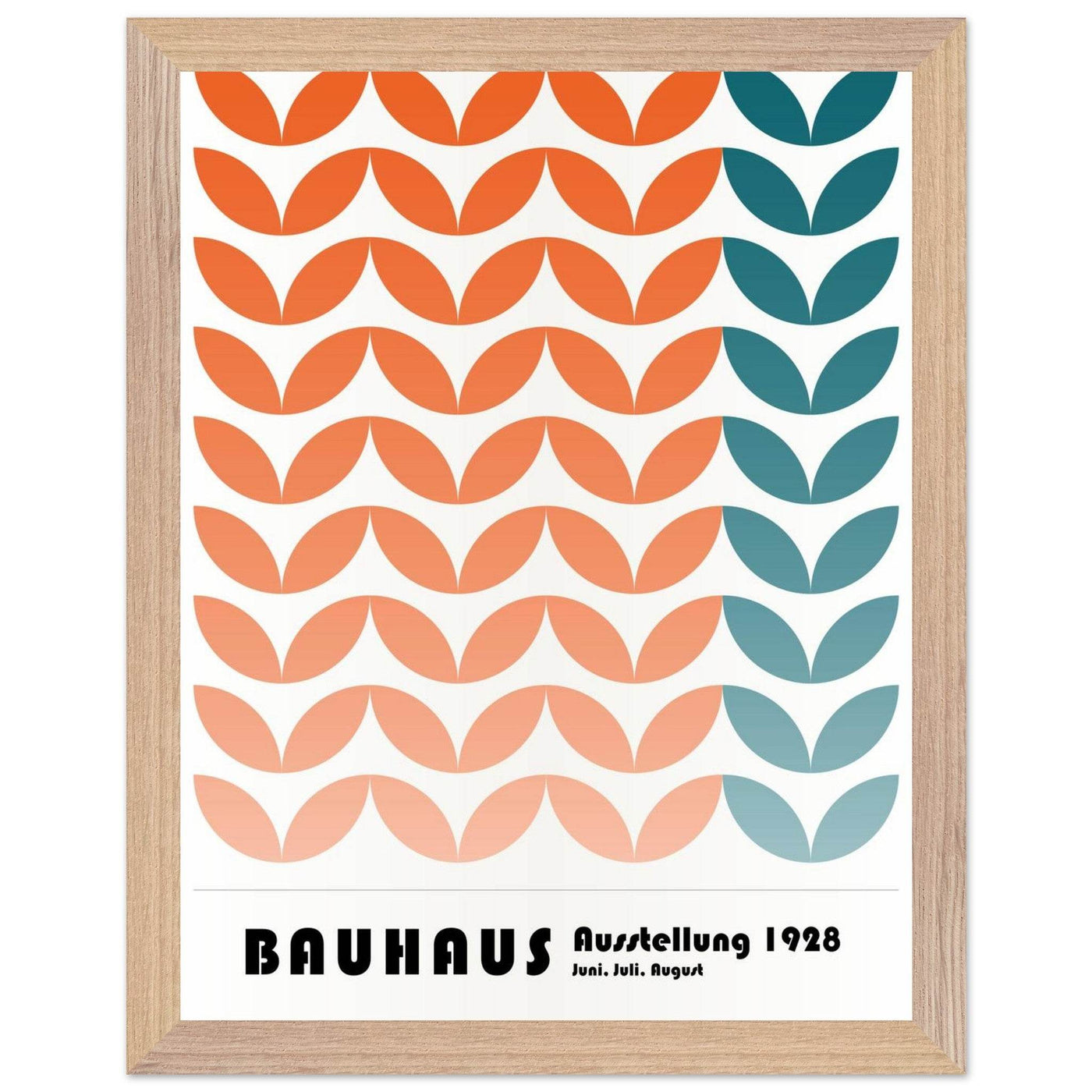 Bauhaus-Style The Blue Waves - Vibrantwalls