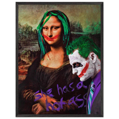 Joker & Mona Lisa Pop Art Mounted Framed Poster – Edgy, Eco-Friendly, & Ready to Hang in Your Choice of Frame & Size - Vibrantwalls