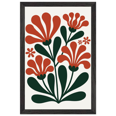 Floral Bloom Terracotta Pot in Green Design for Stylish Plant Display - Vibrantwalls