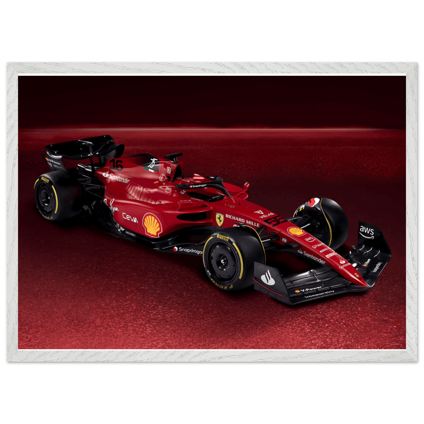 Ferrari Formula 1 Poster – High-Quality Mounted Framed Print - Vibrantwalls