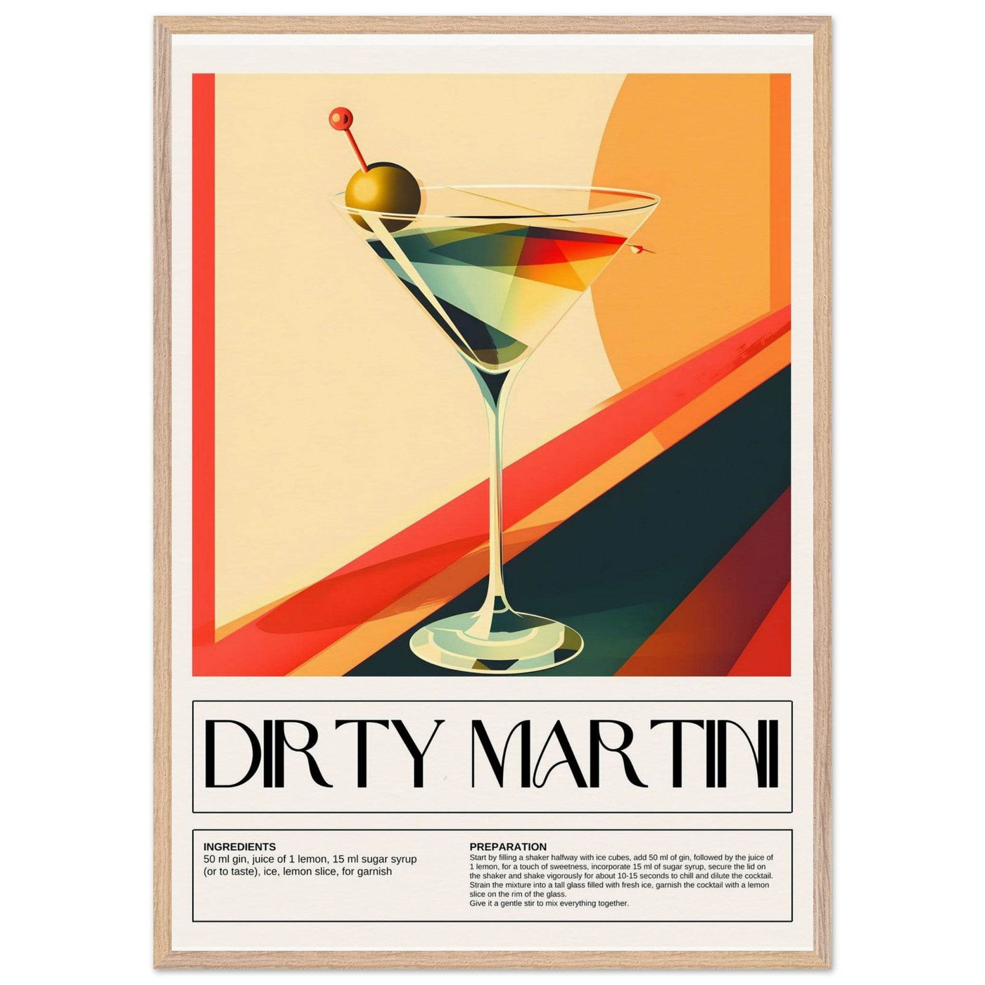 Abstract Dirty Martini - Vibrantwalls