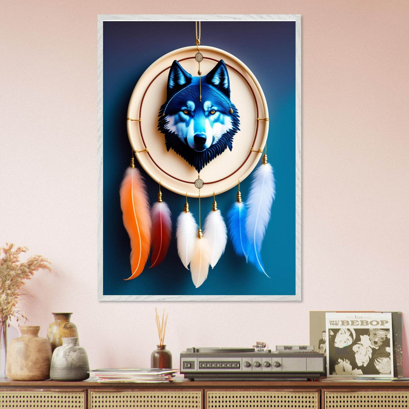 Mystic Wolf Dreamcatcher - Vibrantwalls