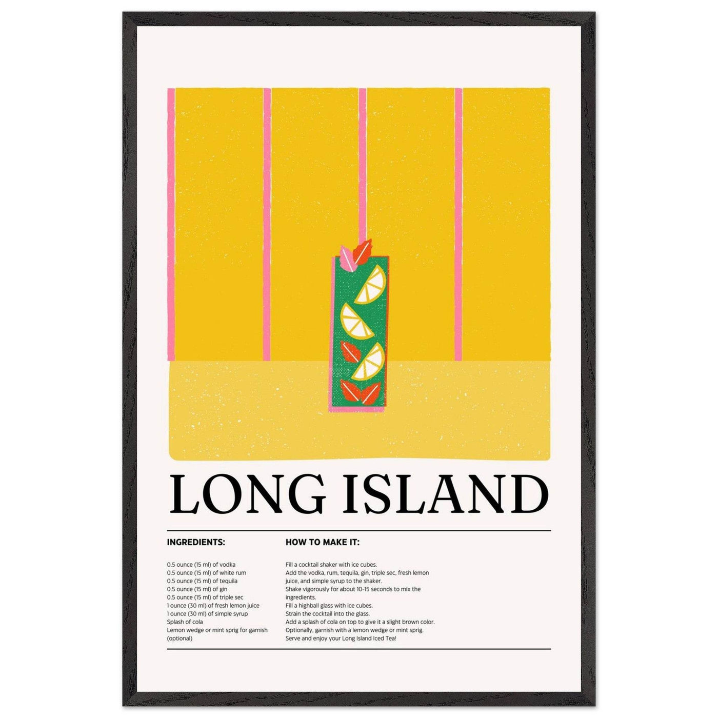Long Island Iced Tea Recipe Party Drink - Vibrantwalls