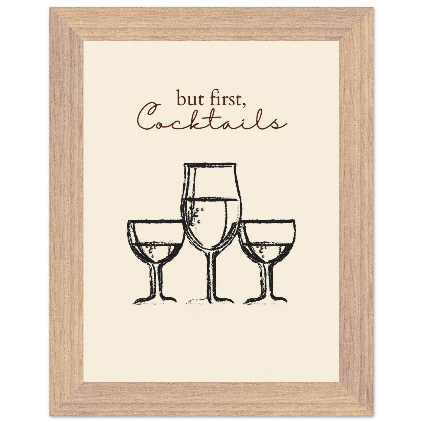 But First Cocktails - Vibrantwalls