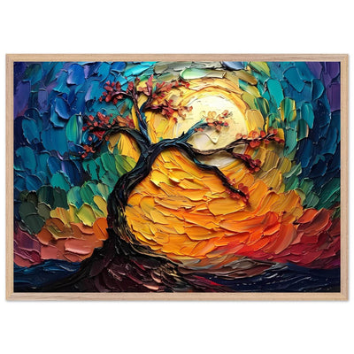 Impasto Tree of Life Poster - Vibrantwalls