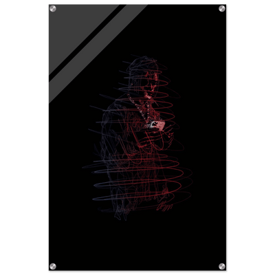 Connor McGregor 'Mystic Mac' Abstract Acrylic Print – Dynamic, Neon-Effect Wall Art in Multiple Sizes - Vibrantwalls
