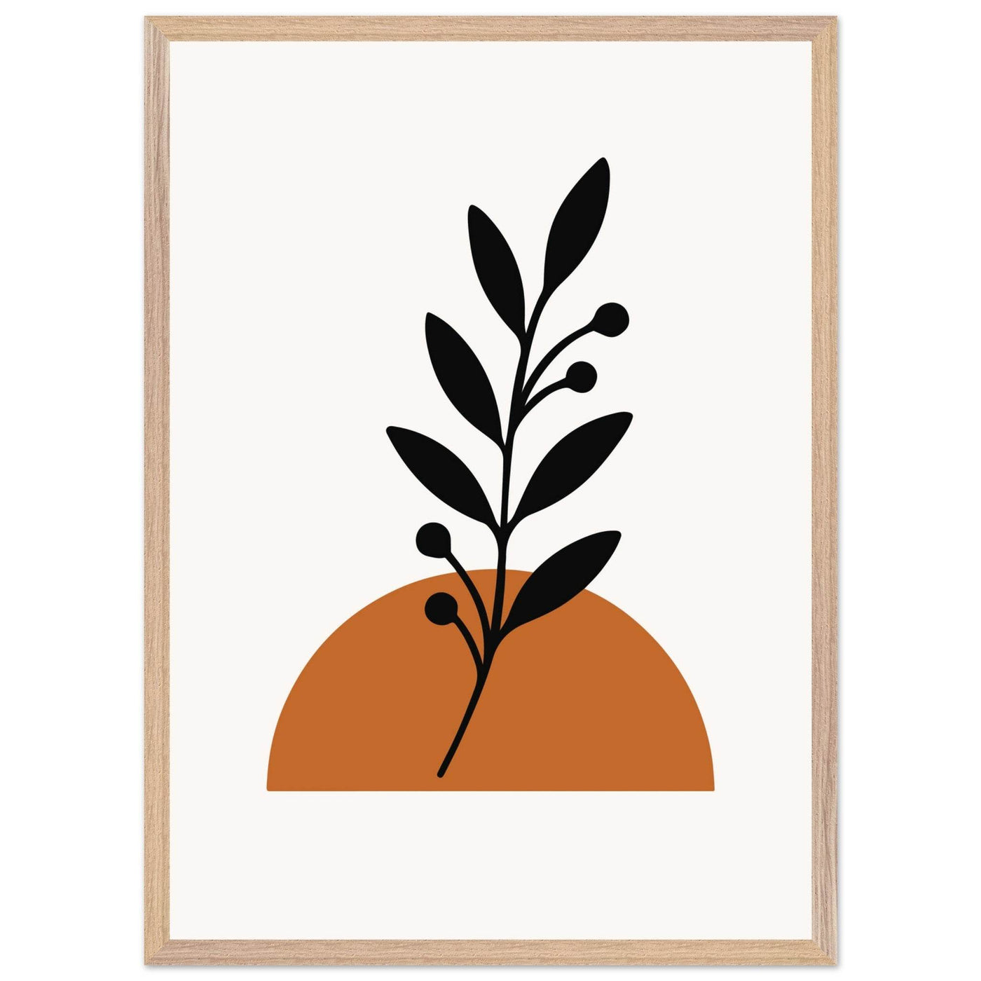 Minimalist Botanical Sunset - Vibrantwalls