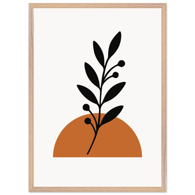 Minimalist Botanical Sunset - Vibrantwalls