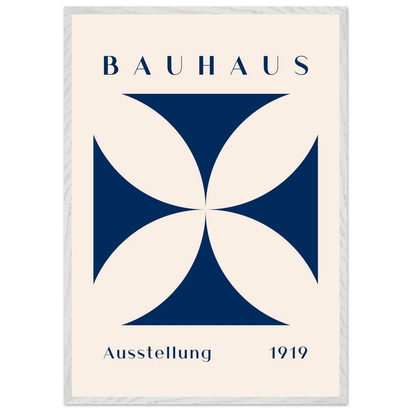 Bauhaus Exhibition 1919 - Navy Cream - Vibrantwalls