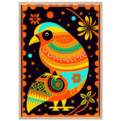 Vibrant Tribal Bird Art - Vibrantwalls