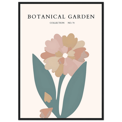 Botanical Garden Framed Poster – Gentle Floral Art Print | Soft Palette Home Decor | Ready-to-Hang - Vibrantwalls