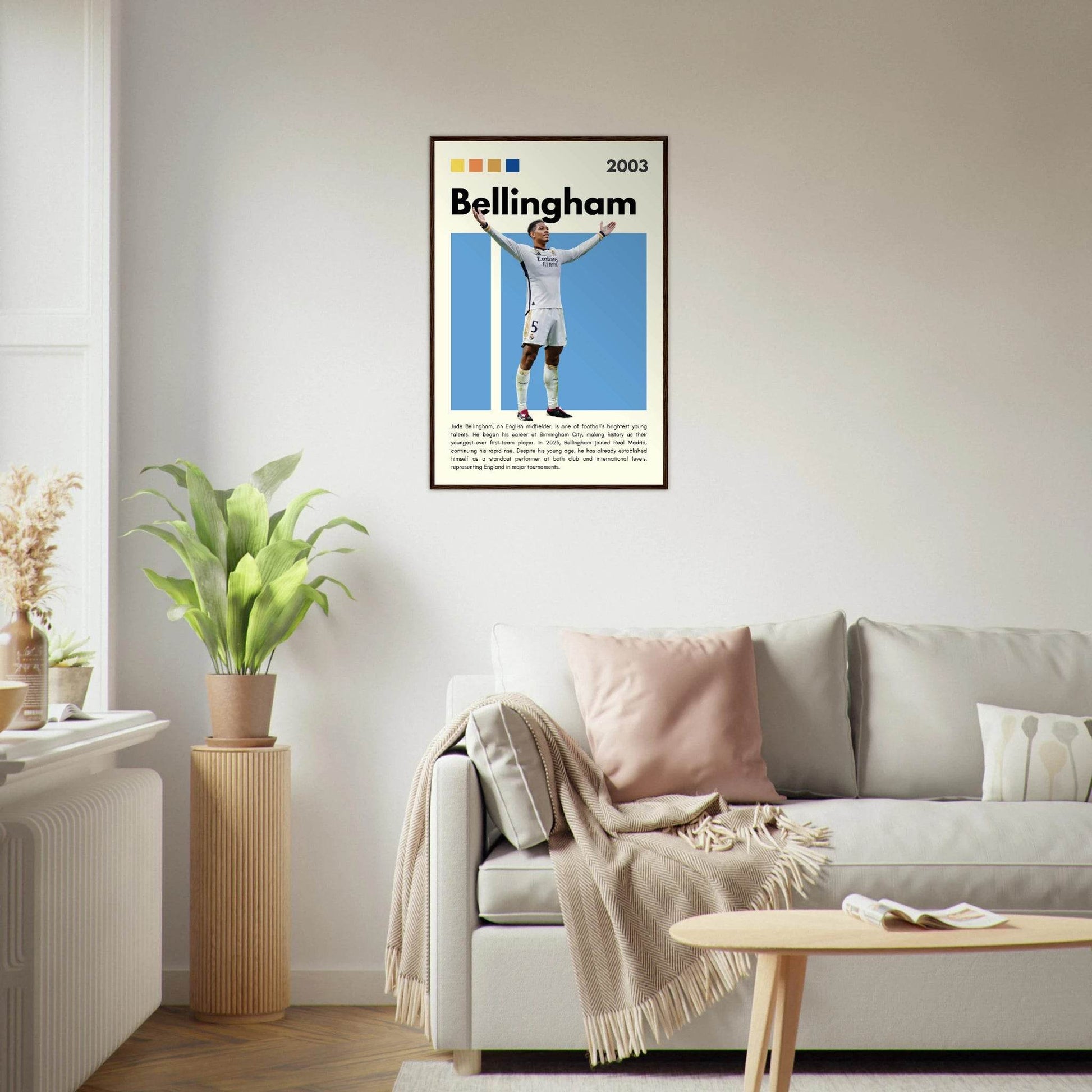 Jude Bellingham Real Madrid Football Legends Poster Wall Art - Vibrantwalls