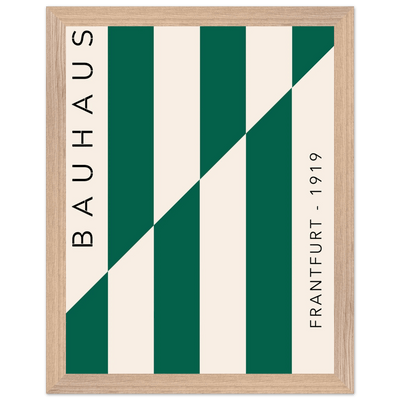Bauhaus Emerald Green & Cream Modern - Vibrantwalls