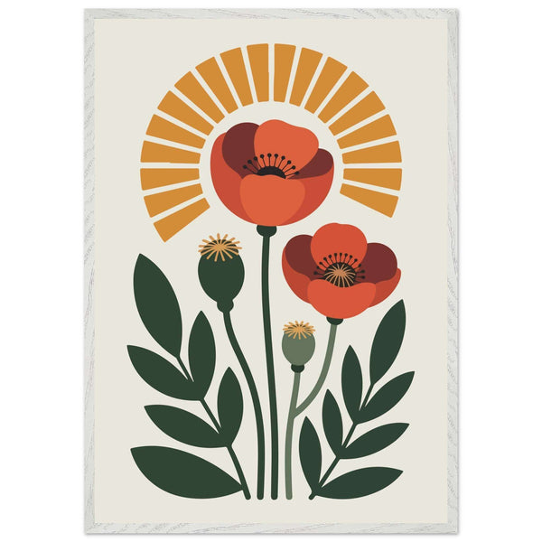 Floral Sunshine Vibrant Abstract Wall Art - Vibrantwalls