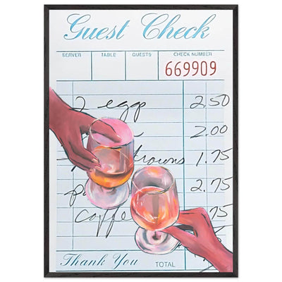 Retro Bar Tab Drink - Vibrantwalls
