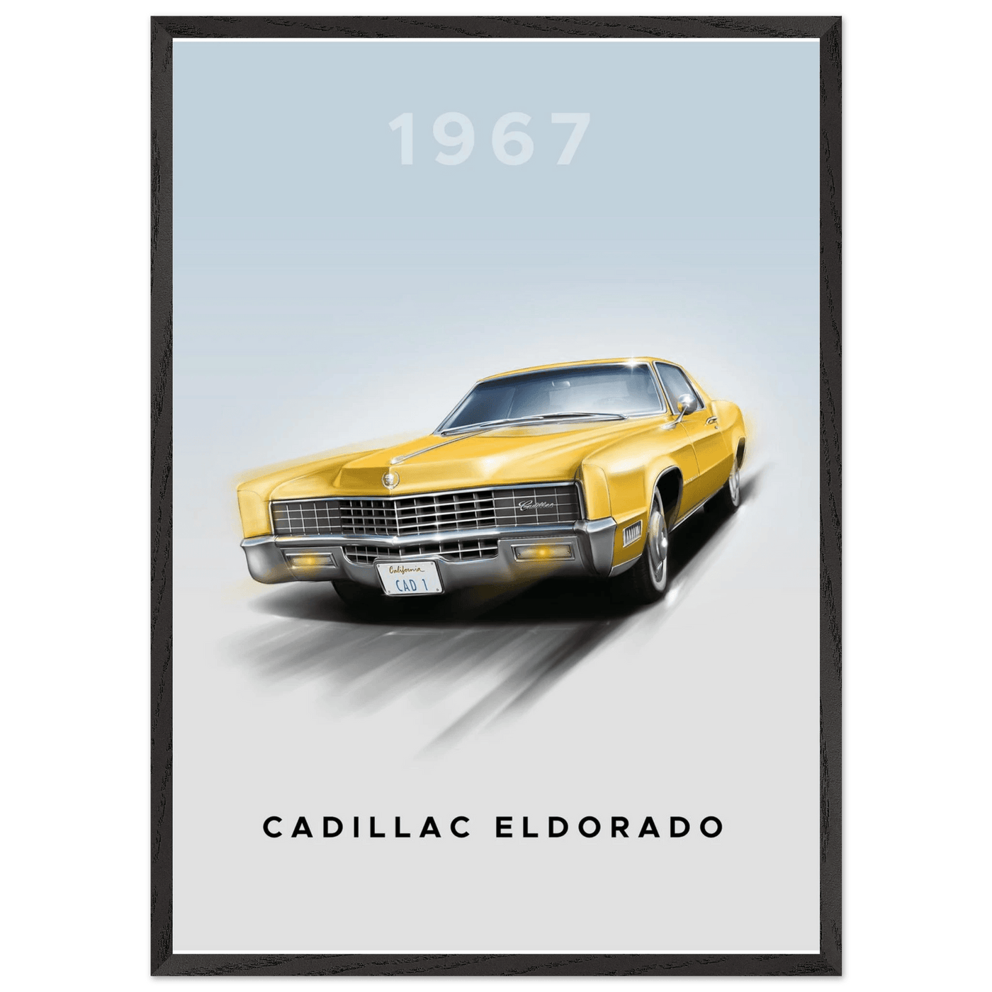 1967 Cadillac Eldorado - Iconic American Luxury Framed Poster | Premium Wall Art, Ready-to-Hang in Your Style - Vibrantwalls