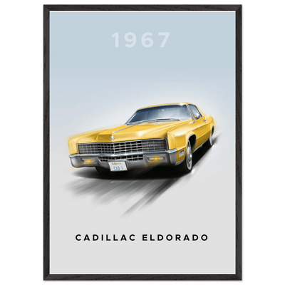 1967 Cadillac Eldorado - Iconic American Luxury Framed Poster | Premium Wall Art, Ready-to-Hang in Your Style - Vibrantwalls