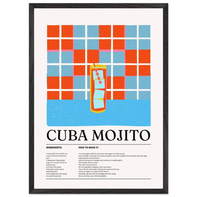 Cuba Mojito Cocktail Recipe - Vibrantwalls