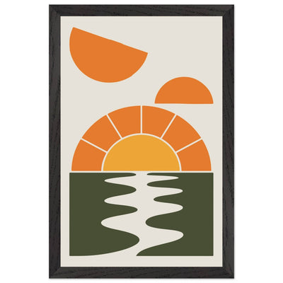 Abstract Sunset Oasis - Vibrantwalls