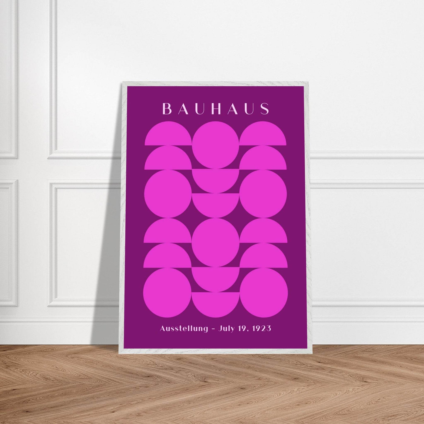 Bauhaus Pink & Purple Abstract - Vibrantwalls