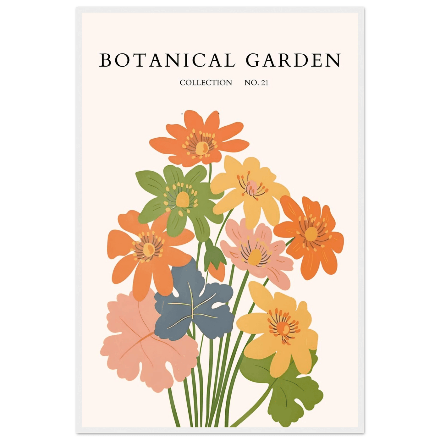 Botanical Garden Collection No. 21 Framed Poster – Vibrant Floral Art Print | Ready-to-Hang in Your Choice of Frame - Vibrantwalls