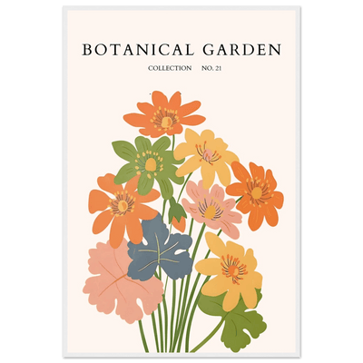 Botanical Garden Collection No. 21 Framed Poster – Vibrant Floral Art Print | Ready-to-Hang in Your Choice of Frame - Vibrantwalls