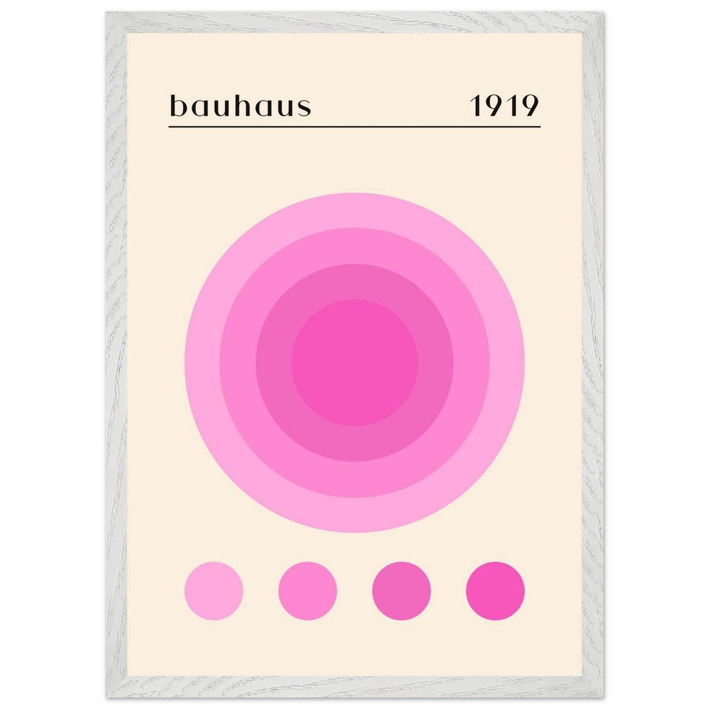 Bauhaus Pink Gradient Circle - Vibrantwalls