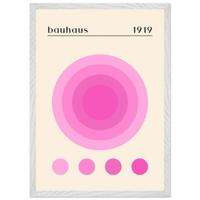 Bauhaus Pink Gradient Circle - Vibrantwalls