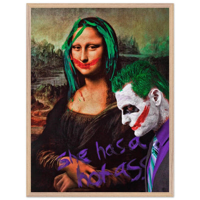 Joker & Mona Lisa Pop Art Mounted Framed Poster – Edgy, Eco-Friendly, & Ready to Hang in Your Choice of Frame & Size - Vibrantwalls