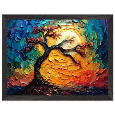 Impasto Tree of Life Poster - Vibrantwalls