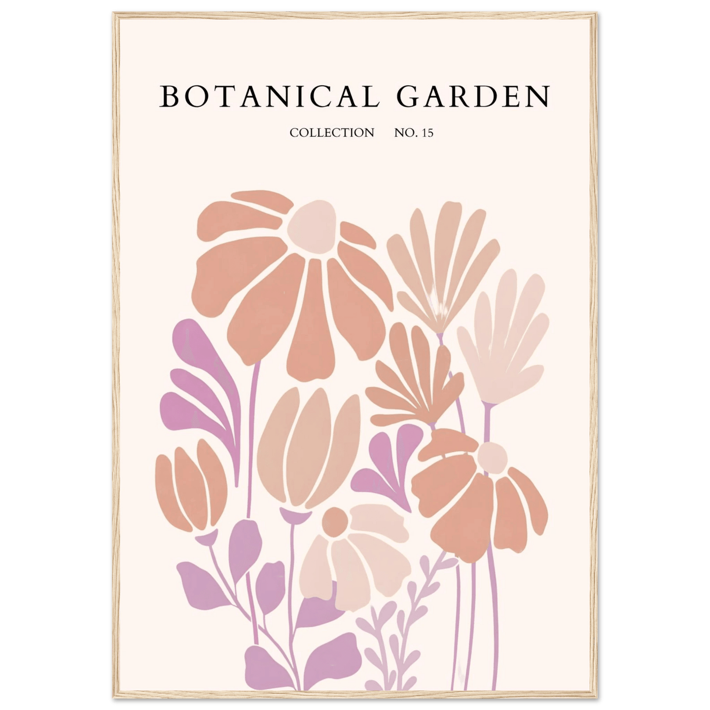 Botanical Garden Collection Framed Posters – Soft Floral Abstract Art Prints | Ready-to-Hang - Vibrantwalls
