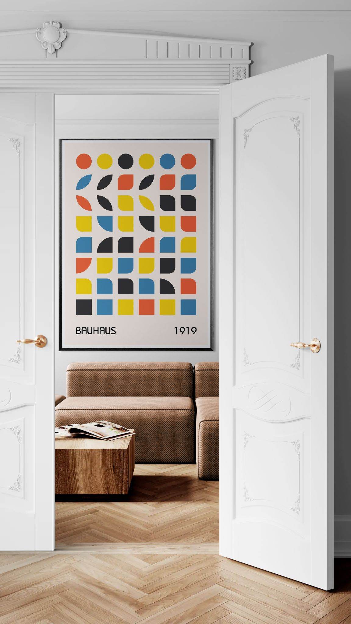 Bauhaus 1919 Geometric Abstract - Vibrantwalls