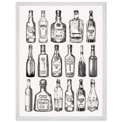 Gin Tonic Cocktail Recipe Classic Bar Print - Vibrantwalls