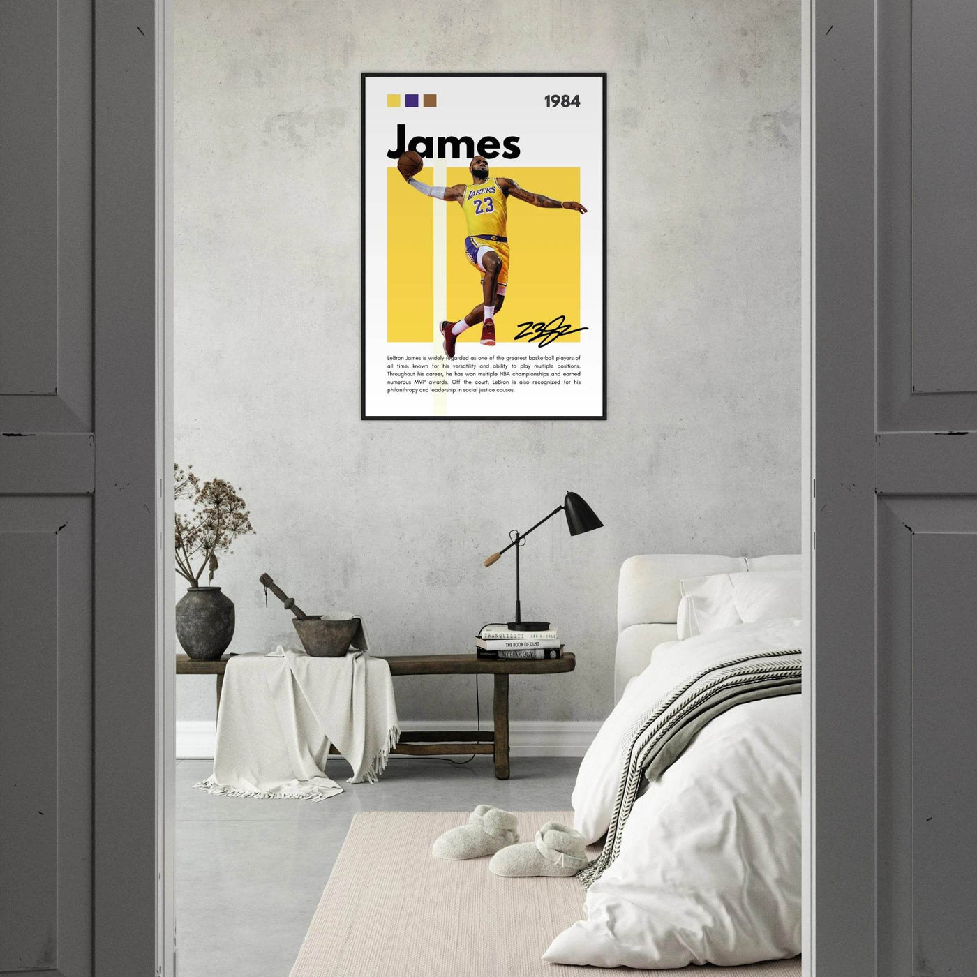 LeBron James King James Lakers Art Print - Vibrantwalls