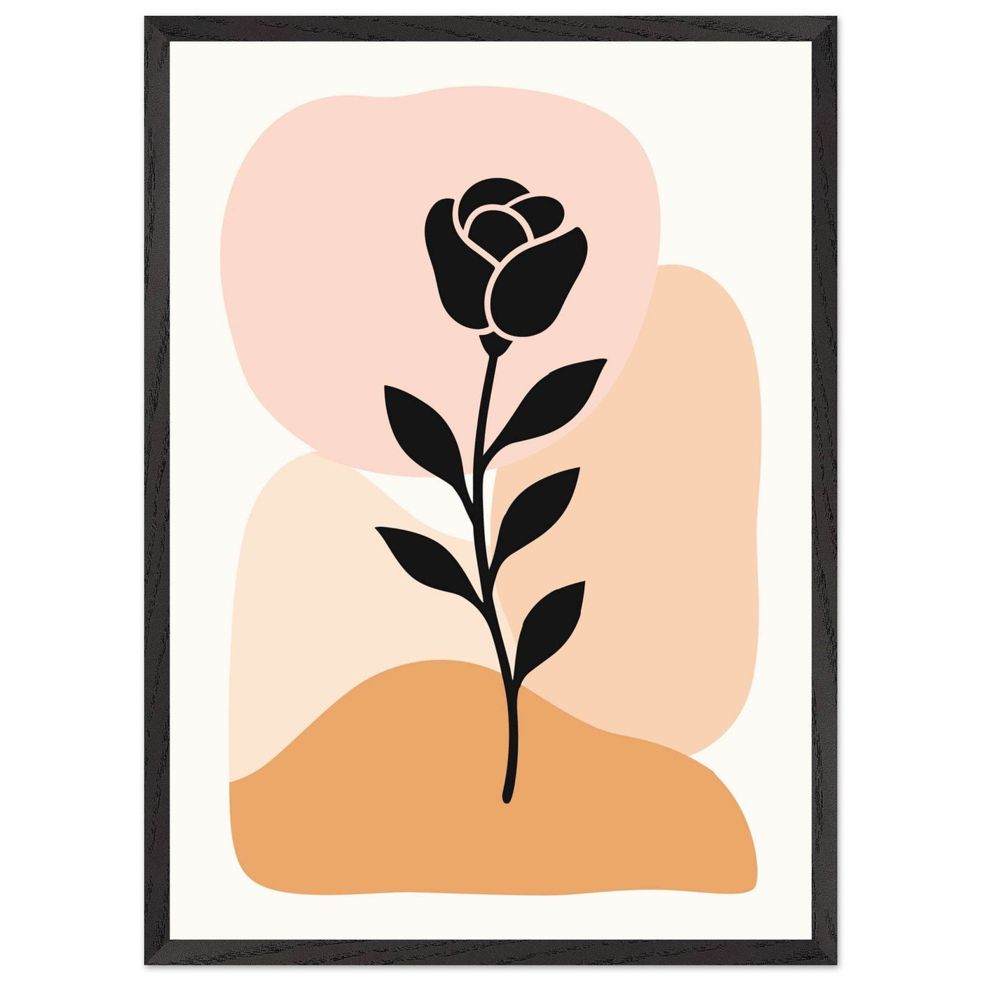 Abstract Floral Silhouette - Vibrantwalls